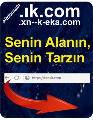 Sub (alt) Domain (.ık.com)